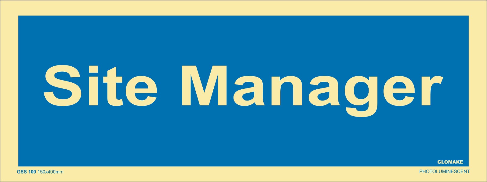 SITE MANAGER 
(GSS 100)